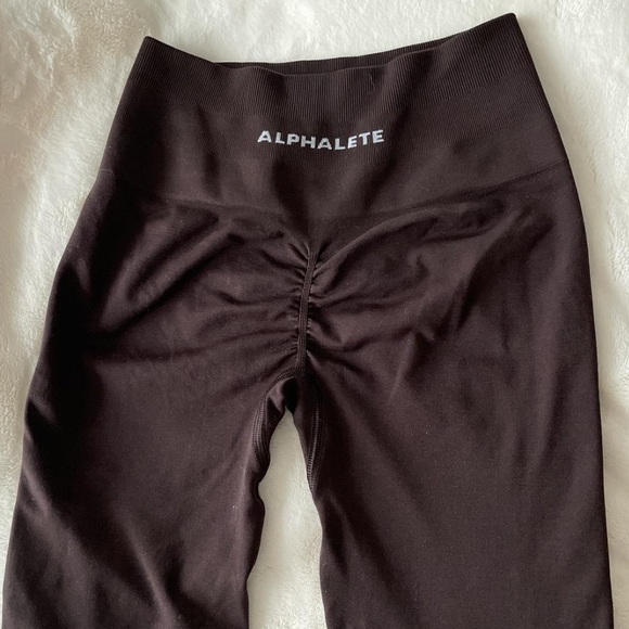 Alphalete Pants - Alphalete amplify legging in chocolate brown